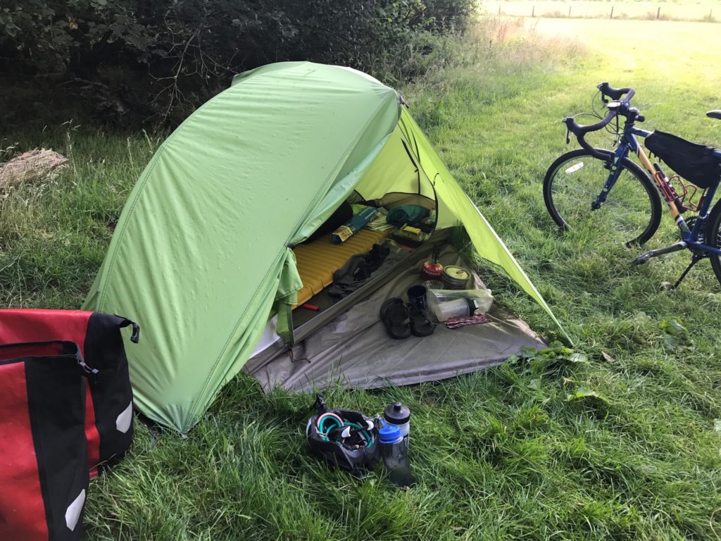 Camping in Wales with a Bicycle