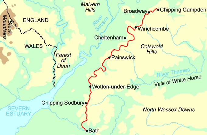 Cotswold Way Map 